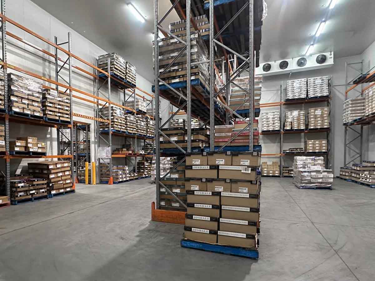 Chilled storage interior, Chillex Prestons NSW
